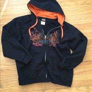 Harley Davidson Zip up Sweatshirt